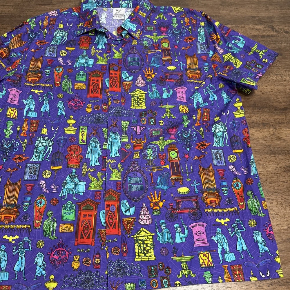 Disney Shirt Mens Imagineering‎ Exclusive Haunted Mansion Hatbox Ghost NWT XL - Picture 3 of 10